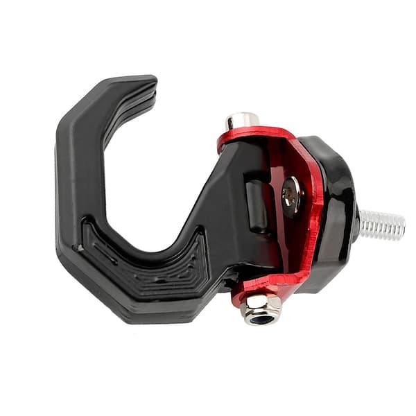 Universal Motorcykel Bagage Taske Modificeret Aluminium Legering Hænger Krog Holder Sort/Rød