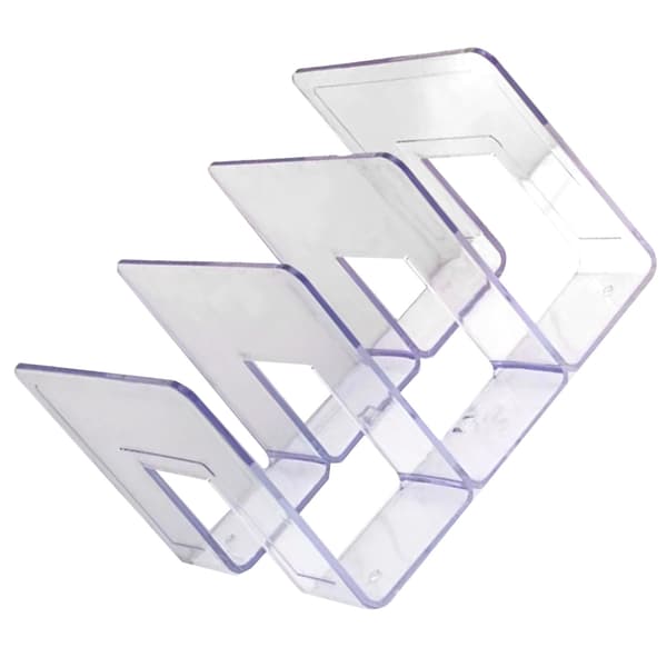 Transparent Handväska Organizer Förvaringshylla 3 Sektioner Sovrum PC Mini