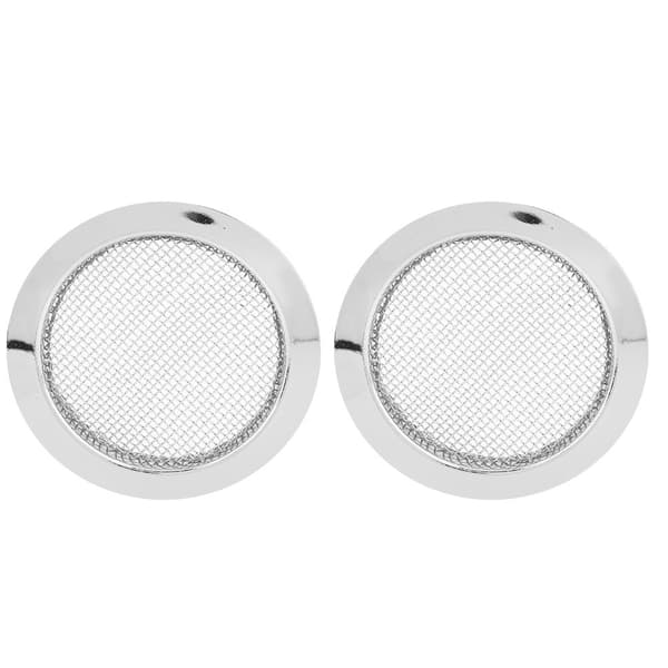 2 st Silver Metall Resonator Gitarr Ljudhål Skydd Insatser Skärm för Dobro Delar