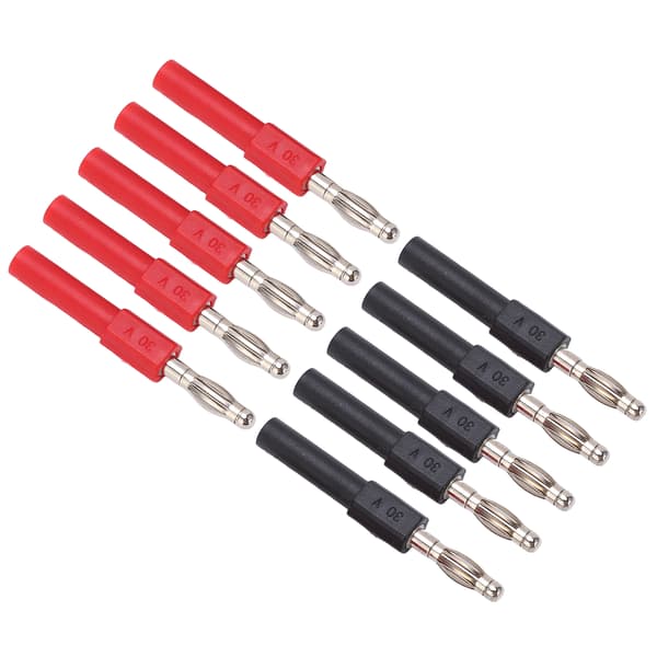 5 Sæt J20012 4mm Han til 2mm Hun Bananstik Konnektor Multimeter Adapter
