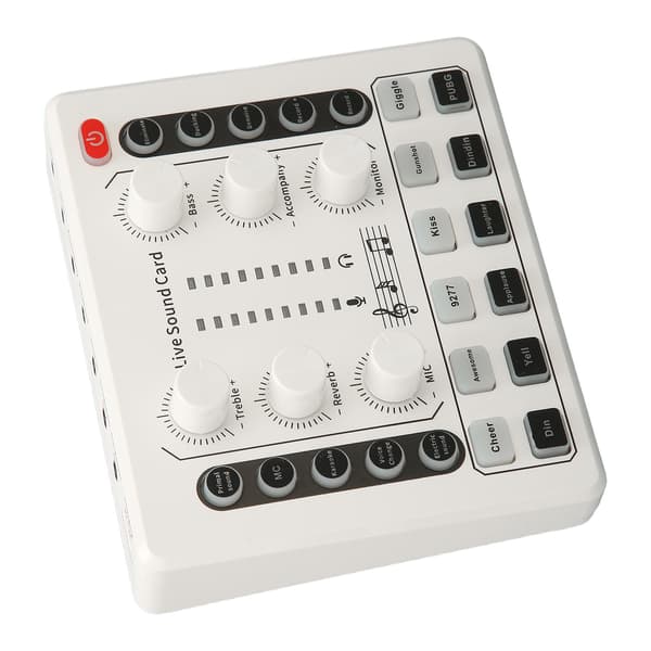 Live Lydkort Multiple Voice Effects Mini Mixer Board til Streaming Home KTV