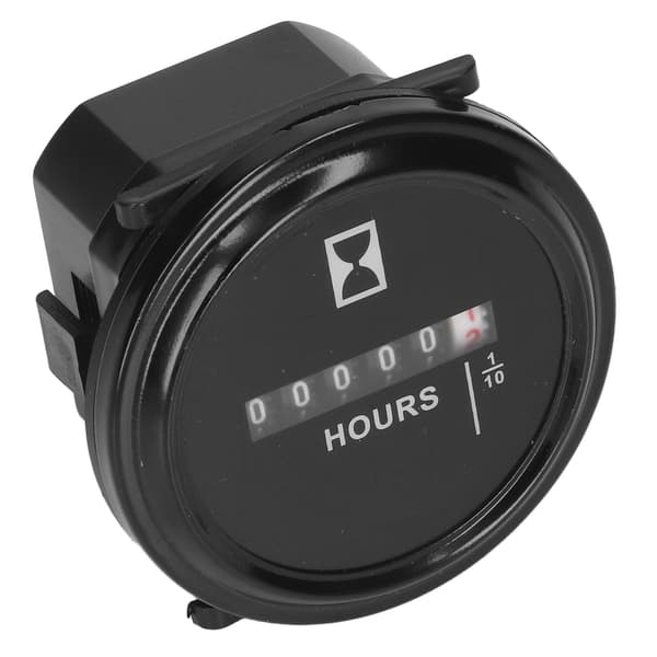 Timräknare 99999.9 Timmar AC DC Universal Timer Helt Förseglad Rund Quartz Mekanisk Timer 6-80V
