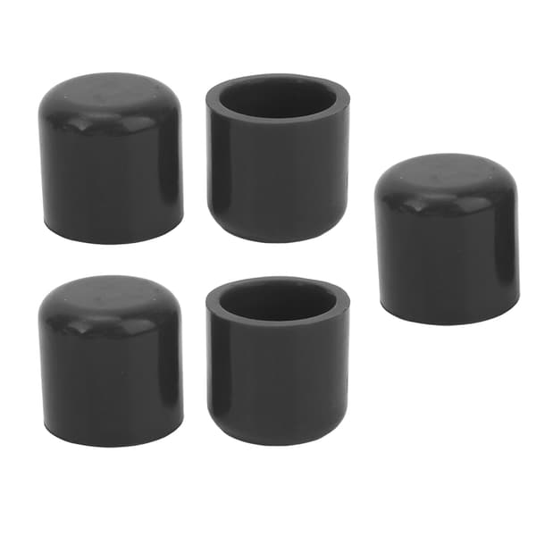 5-pack silikonvakuumslangplugg 30 mm flexibel hållbar universal insug svart
