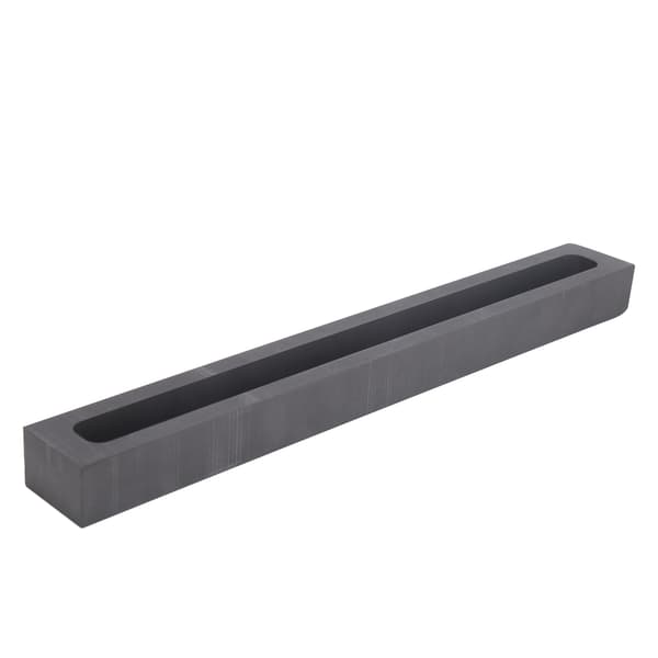 Förfinad grafitgötform för guld silver koppar aluminium smältgjutning 250x30x20mm