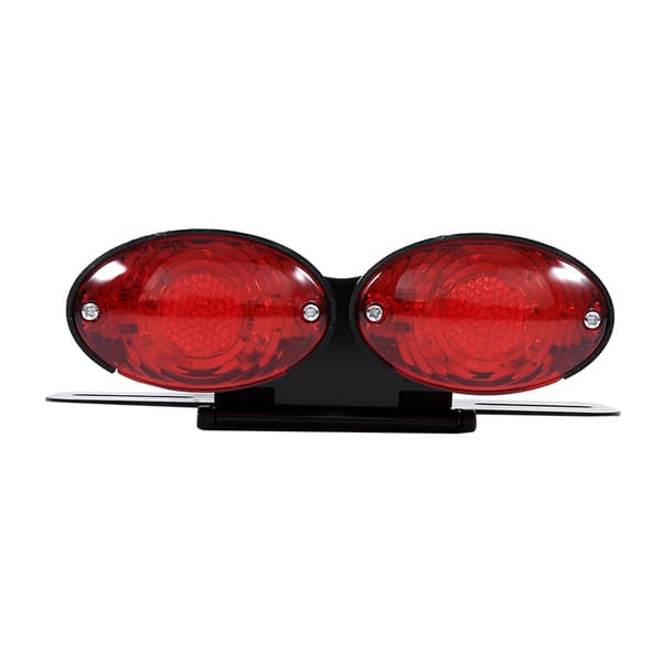 Motorsykkellampe dobbel Cat Eye Custom Nummerplateholder baklys