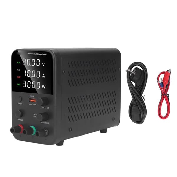 Justerbar DC Strømforsyning 0-120V 0-3A 360W Digital Display EU Stik AC230V