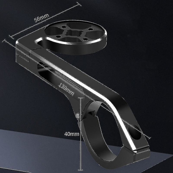 Cykelcomputer monteringsbeslag Gps Speedometer Stopur Holder, sort