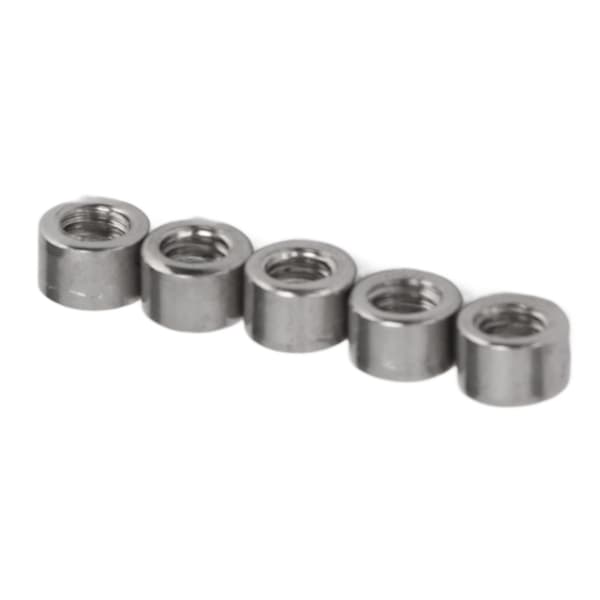 50 st M4x0,7 mm rund kopplingsmutter 4 mm längd 304 rostfritt stål hållbar rund kopplingsmutter för underhåll