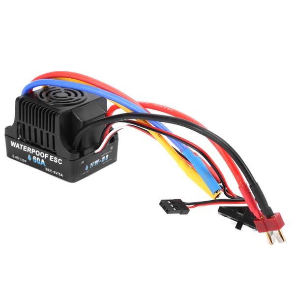 RC 60A borstlös elektronisk hastighetsregulator ESC för 1/8 1/10 RC-bil
