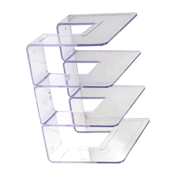Transparent Handväska Organizer Förvaringshylla 3 Sektioner Sovrum PC Mini