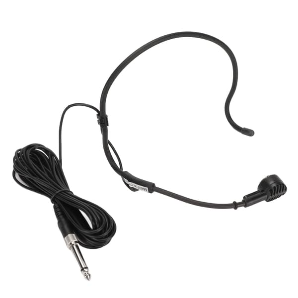 6,35 mm Ergonomisk Dynamisk 5 m Ledningsført Headset Mikrofon til Karaoke Højttaler Forstærker Undervisning