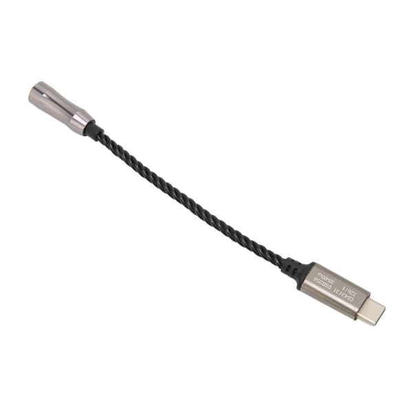 Typ C 3,5 mm Hörlursförstärkare 15 cm 5,9 tum 120 dB för Android PC Svart