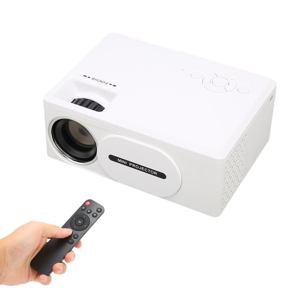 1080P Full HD Mini Multimedieprojektor Multifunksjonell Multikompatibel 110 til 240V EU-plugg