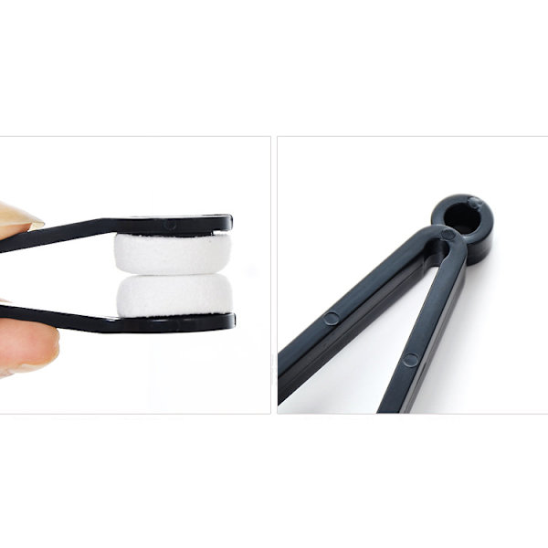 【XiYa butikk】30 stk brillerenser tilbehør verktøy, mikrofiber glass linse rengjøringsmiddel, bærbar karbonfiber briller rengjørings tørker pakke Black