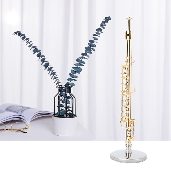 Mini gullfløyte modell - Musikkinstrumentgave til hjemmet