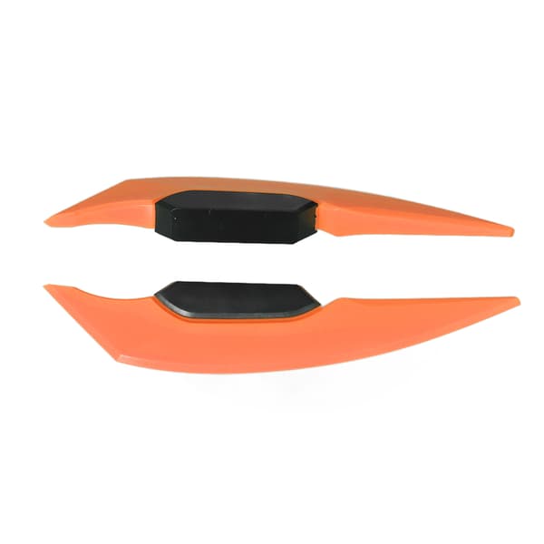 Universal Motorcykel Side Winglet Aerodynamisk Spoiler Orange 1 Par