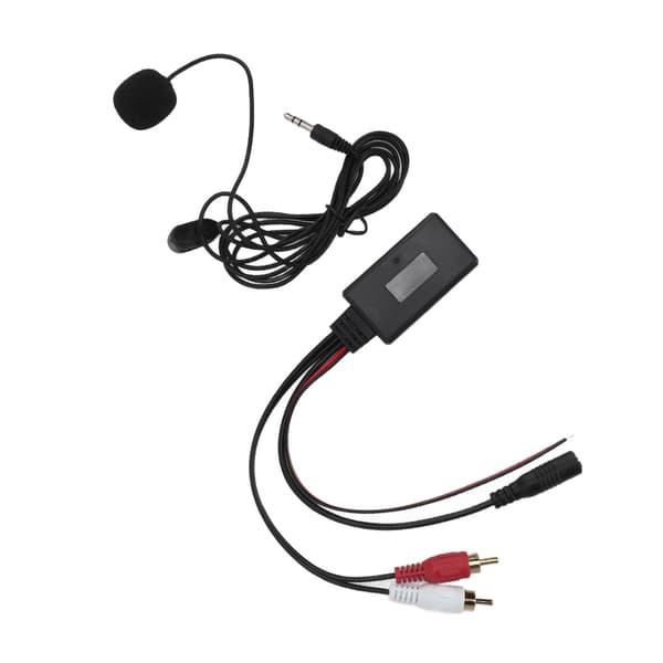Kenwood Bluetooth AUX Trådlös Adapter med 2 RCA Ljudingång Handsfree-mikrofon