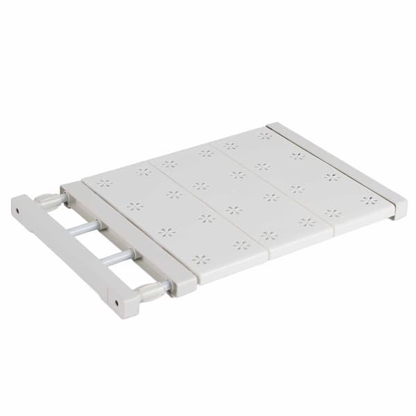 Garderobsavdelare Hylla Organizer Utdragbar Perforerad Justerbar Längd 38-60 cm