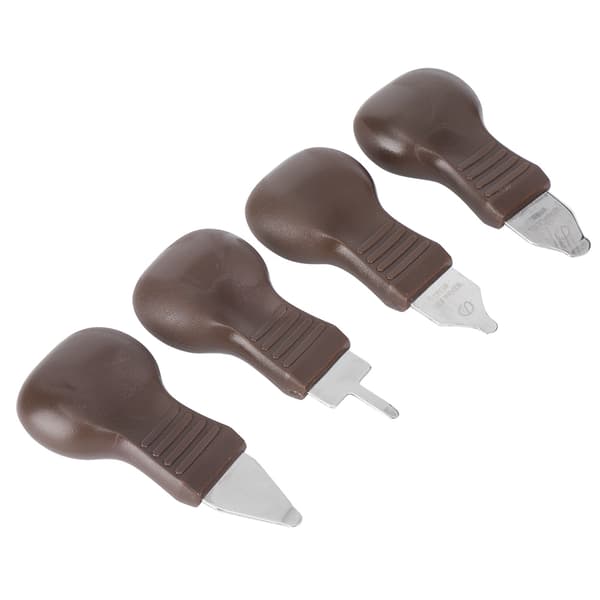 Metall Plast Klocka Bändverktyg Kit Brun 4st