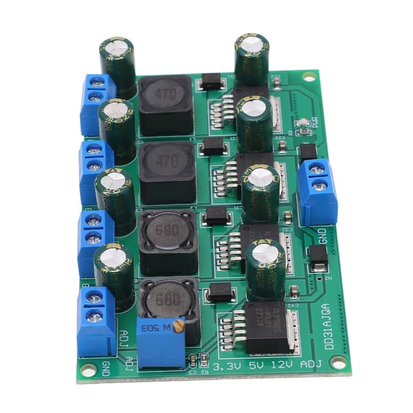 3A Buck Converter Multi Channel 3.3V 5V 12V Justerbar Strömförsörjningskort