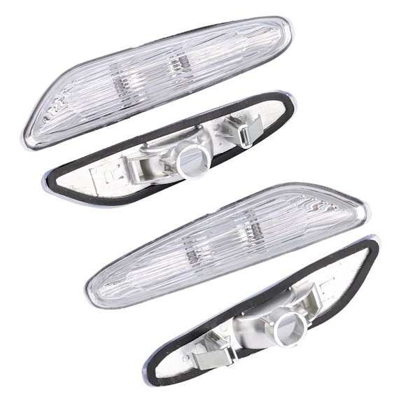 Sidomarkeringsblinkers Lampskärm Vänster & Höger passar för E90/E91/E92/E93 2006-2011 (#02)