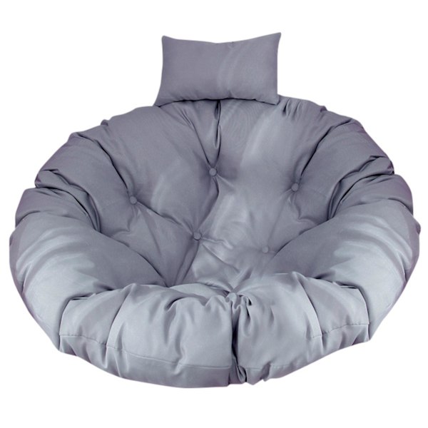 Aftagelig og vaskbar tyk hængende stolehynde Gray Cushion Round Diameter 115CM