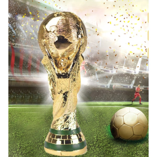 Champions League World Cup Model Rekvisitter Resin Vigorous Trophy God Resin Craft Club Fan Souvenirs (13 cm),