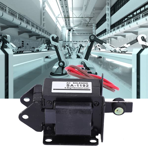 AC Solenoid Elektromagnet Push Pull 220VAC 7.8N 10mm Slaglængde SA-1192