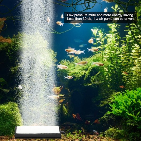 Akvarium Nano Luftsten Bar Fisk Tank Luftning Refiner Syrepump Bubbel DiffuserS