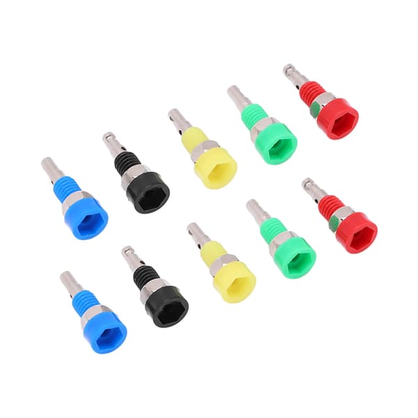 10 stk. 2 mm bananstik hunadapter panel mini bindepost til elektroniske instrumenter