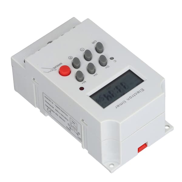 DIN-skinne elektronisk timer-kontakt LCD mikrocomputer intelligent controller KG316TII 220V AC