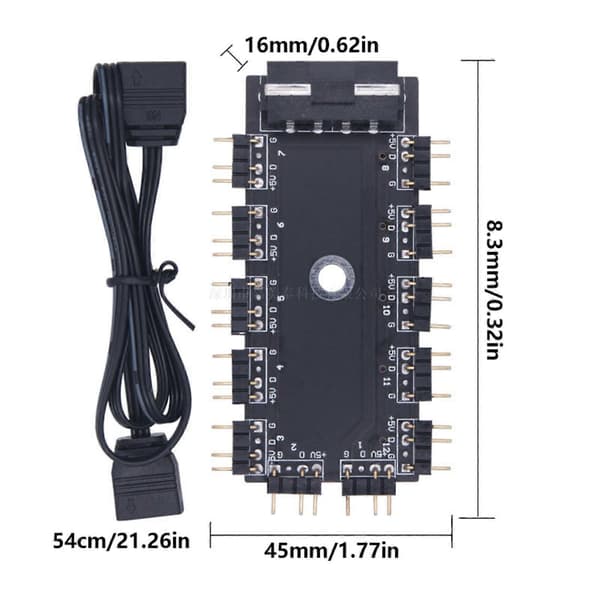 ARGB LED Hub 5V 3pin til problemfri integration af flere enheder i brugerdefinerede pc-miljøer Desktop ARGB-styring prise SATA