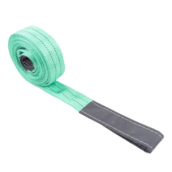 Kraftig Industrikran Løftestropp Polyester Rigging 2000 kg Kapasitet 4 m 2 Øye Grønn