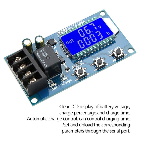 XY L10A Litiumbatteriladdare Kontroller Skyddskort Modul LCD-display 6V till 60V