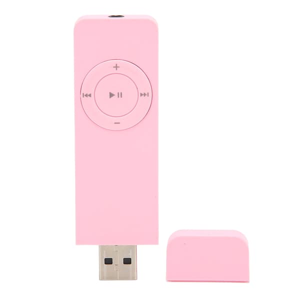 MP3-spelare Lossless Audio Support 64GB Mini Musikspelare för Studenter Löpning Resa Rosa