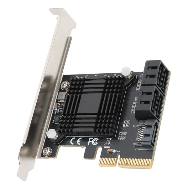 5 Port SATA 3.0 PCIe Expansionskort med JMB585 Chip för Dator