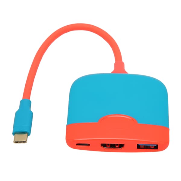 Bærbar TV-dokkingstasjon 4K USB 3.0 PD Hurtiglading 3 i 1 HD Multimedia Interface Adapter Hub Dock for Switch