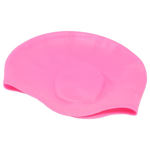Vandtæt 3D Ergonomisk Silikone Badehætte Pink Ørebeskyttelse