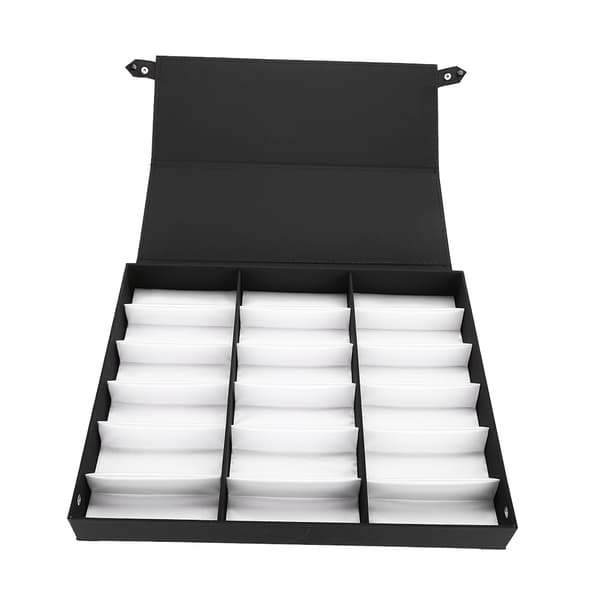18 Rums Brille Solbrille Opbevaringsorganisator Smykke Display Etui