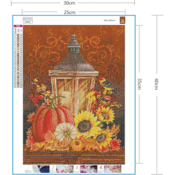 Tee-se-itse diamond painting Halloween Pumpkin (30*40cm)