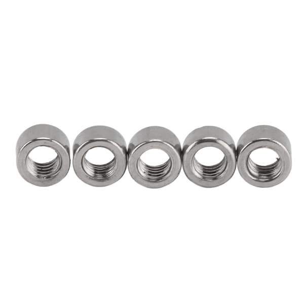 50 st M4x0,7 mm rund kopplingsmutter 4 mm längd 304 rostfritt stål hållbar rund kopplingsmutter för underhåll