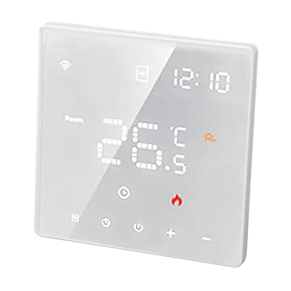 Tuya Smart Termostat Digital Temperaturkontroll Touch Switch 16A 100-250VAC Vit Golvvärme