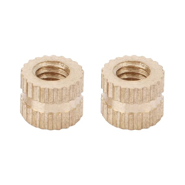 Pyälletty pyöreä messinkimutteri M4 6mm x 6.3mm 30 kpl