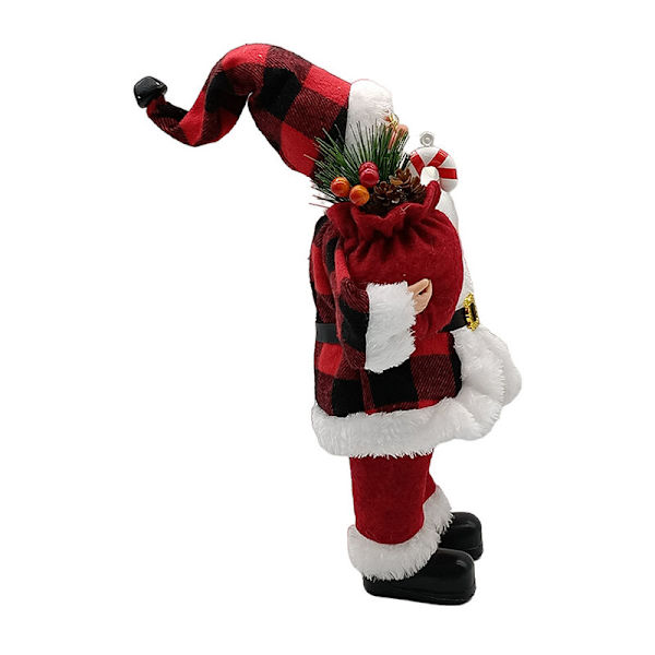 Sittande jultomte Julfigur Stående tomtefigur Traditionell dekoration Jultomte samlarfigur för T