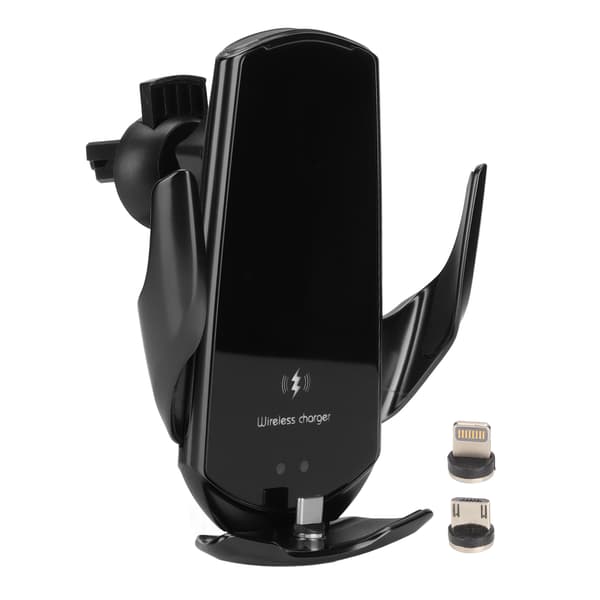 Smart Sensor Trådløs Magnetisk Oplader Luftventilholder Q3 15W Hurtig Opladning Sort