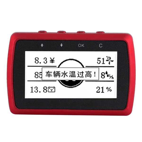 Bil OBD Scanner Fejlkodelæser Head Up Display Hastighed Vandtemperatur