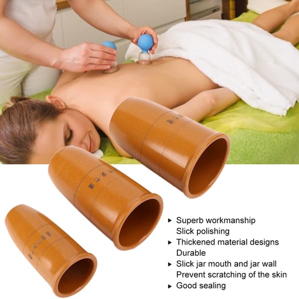Bambus Cupping Sæt Kropsmassage Terapi Vakuum Cupping Glas