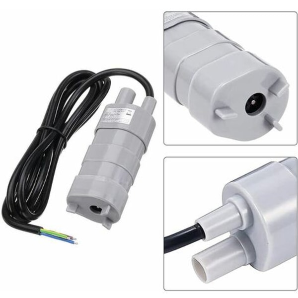 Dykpumpe, DC 12V High Flow Vandpumpe, Dykpumpe, Ferskvandspumpe, Bådpumpe til RV, Dam, Akvarium, Brusebad, Have, 840L/H