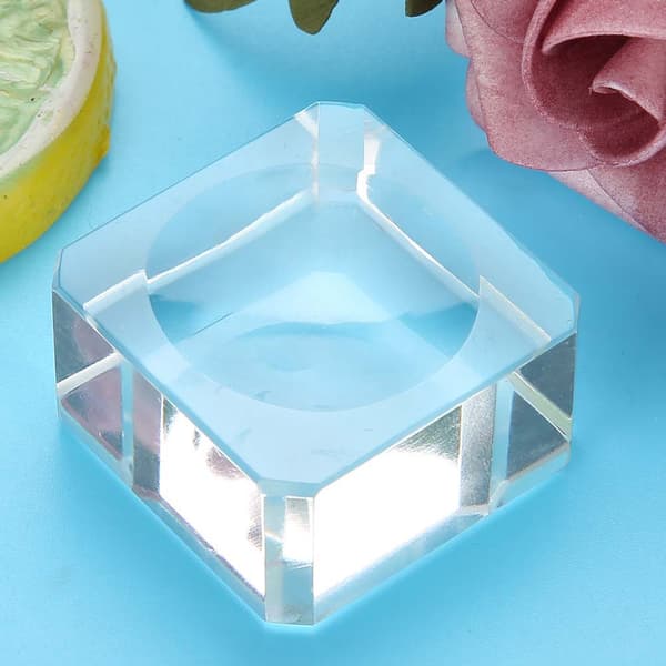 Krystal Eyelash Extension Tool Eyelash Glue Holder Klæbemiddel Stand 3 cm