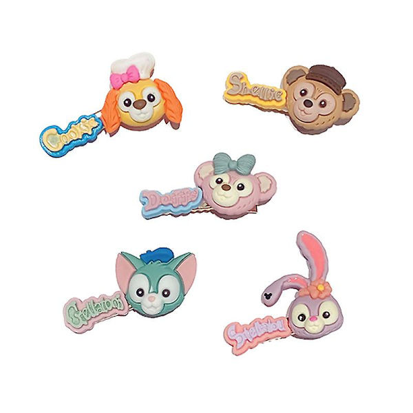 Set Söpöjä värikkäitä kuvioita Baby hiusklipsisarja Set lapsille Tytöille 4